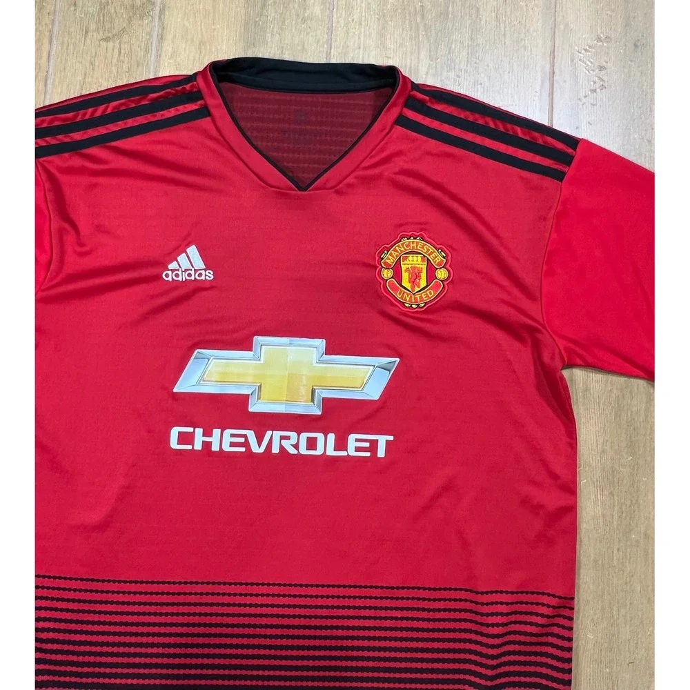 Adidas Manchester United 2018-19 Home Jersey Red Black CG0040 Mens M